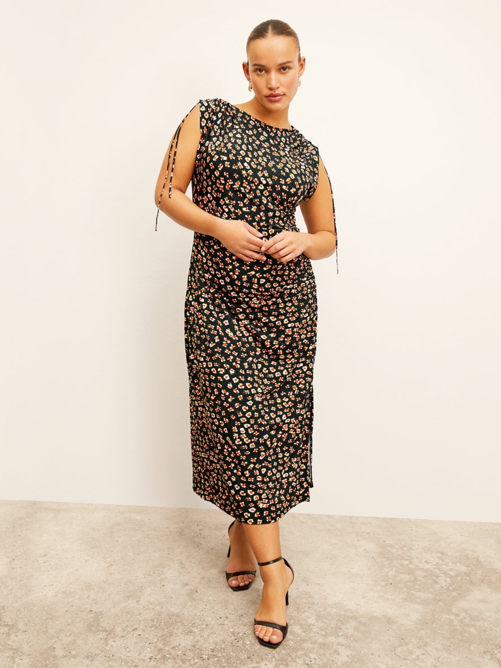 M.M Lafleur New The Aisling Slinky Dress Kaleidoscope Print Size Large